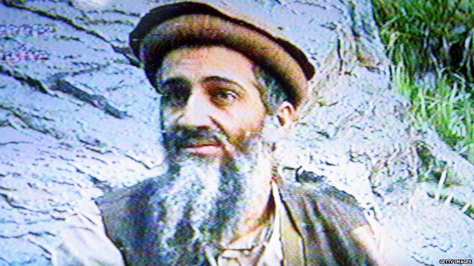 Bin Laden, shown in 2003