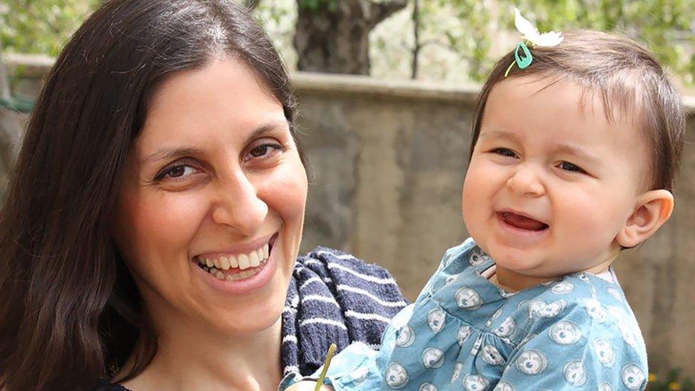 Nazanin Zaghari-Ratcliffe with her daughter Gabriella