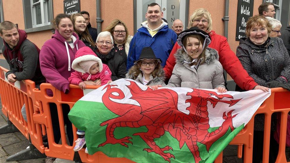 Crowd in Blaenavon