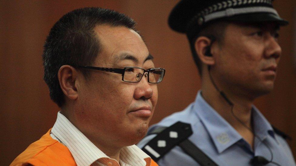 Chinese official in court