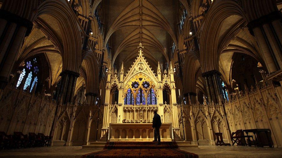 Inside Lincoln Cathedral