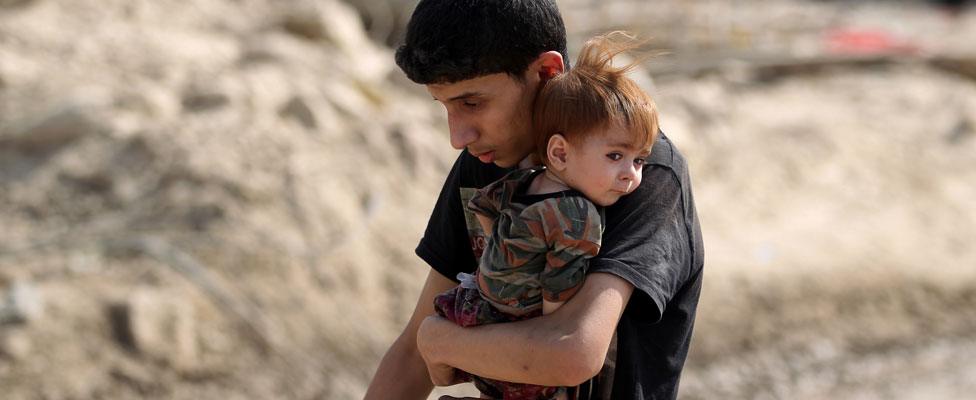 Two children in Mosul