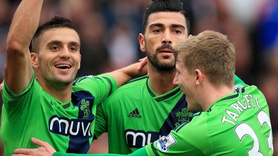 Southampton players celebrate