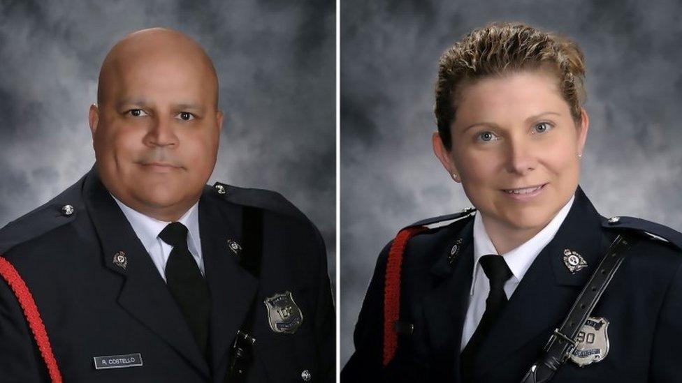 Constable Robert (Robb) Costello, 45, and Constable Sara Burns, 43.