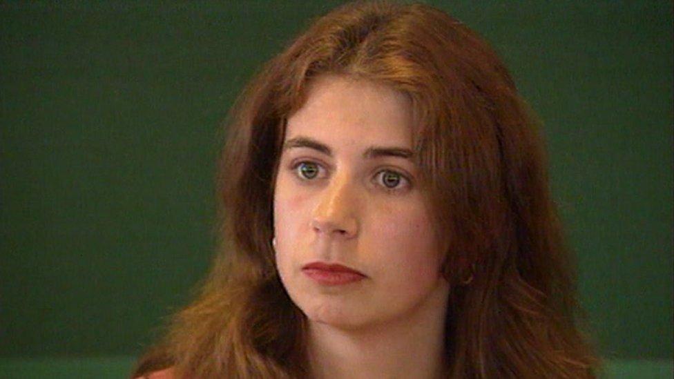 Lauren's mother, Rachel, in 1996