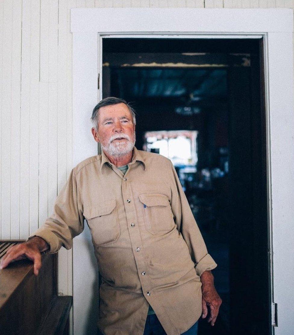 Robert, the only resident of Cerro Gordo ghost town. Vivian Sacks