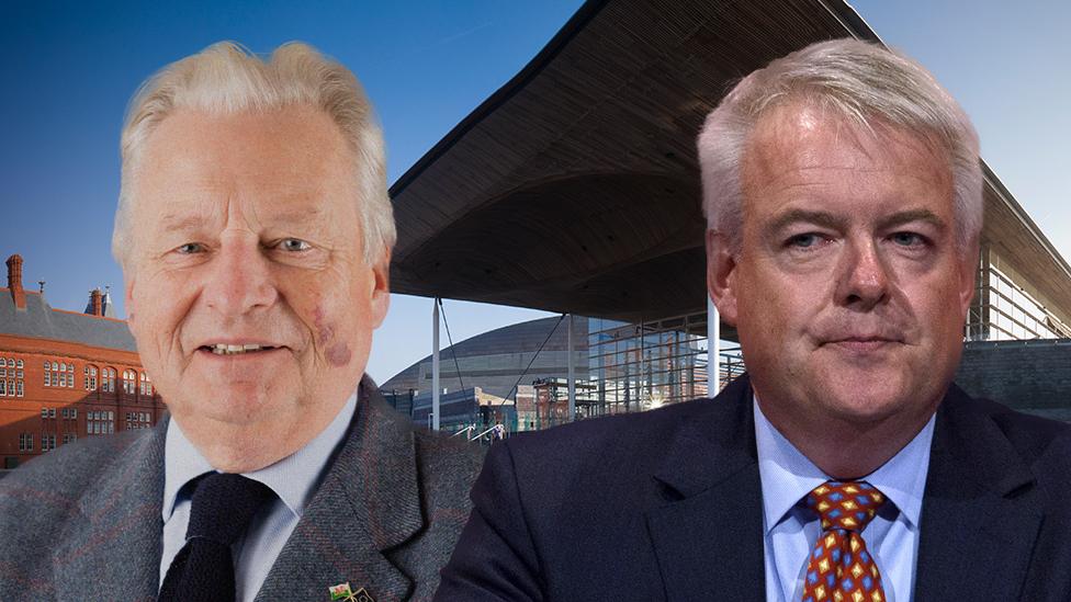 Dafydd Elis-Thomas a Carwyn Jones