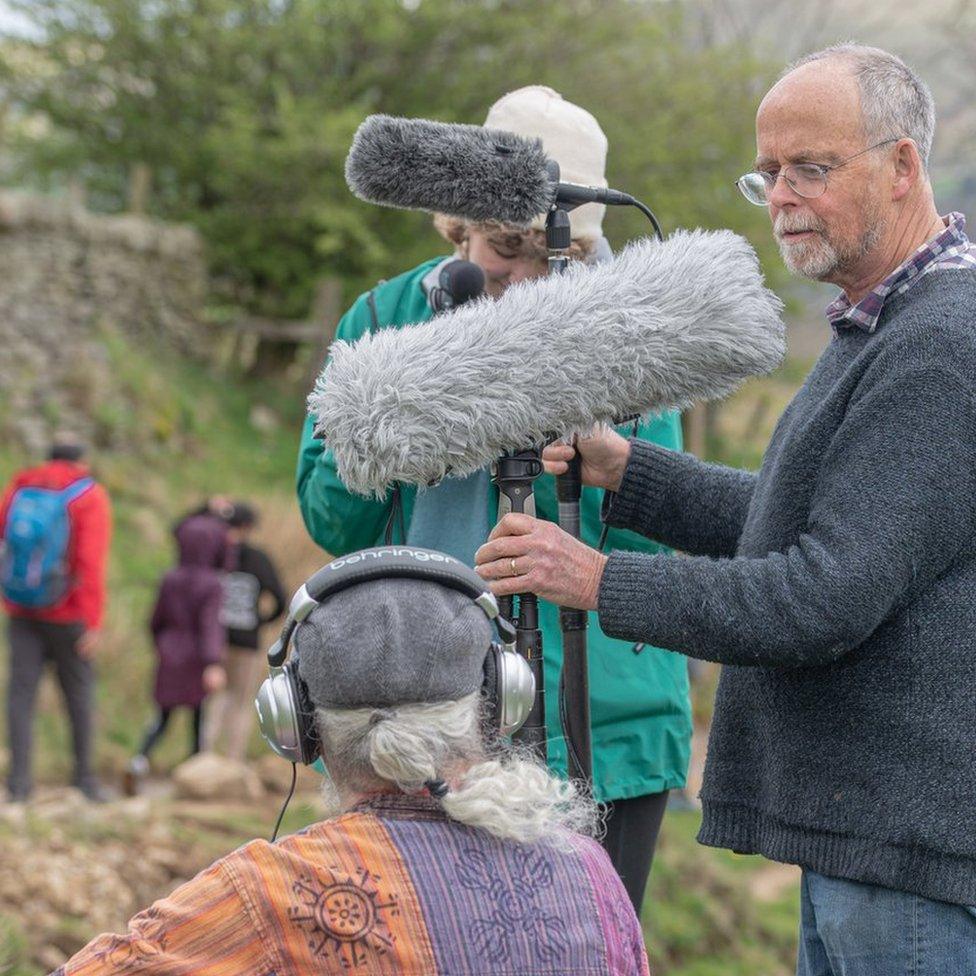 Filming of movie in Edale