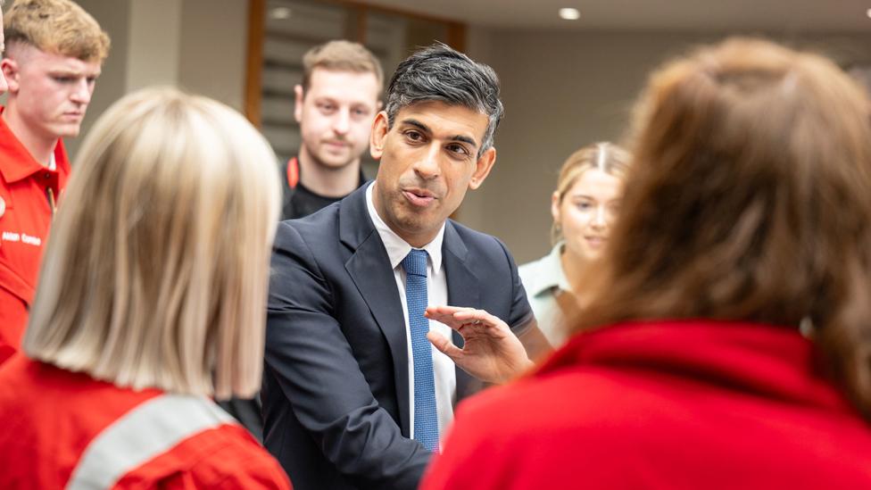 Prime Minister Rishi Sunak visited the Shell St Fergus Gas Plant in Peterhead, Aberdeenshire for the announcement of further measures to protect the UK's long-term energy security