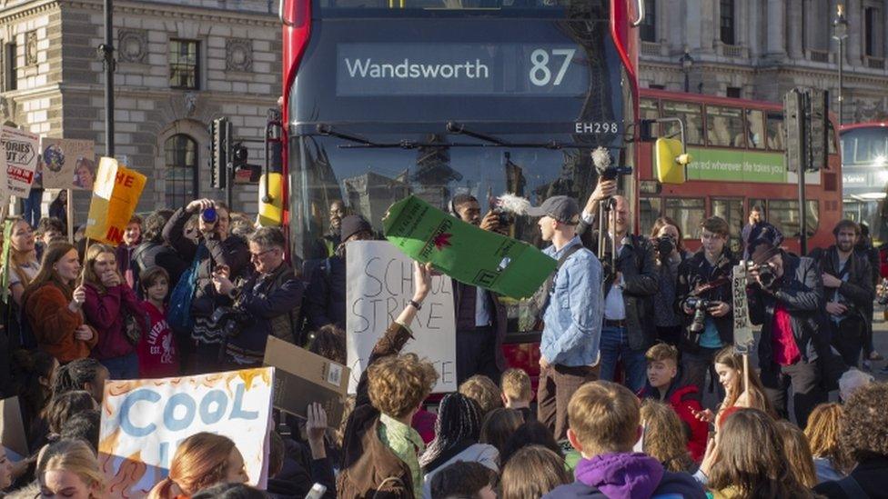 London climate change protest in 2019