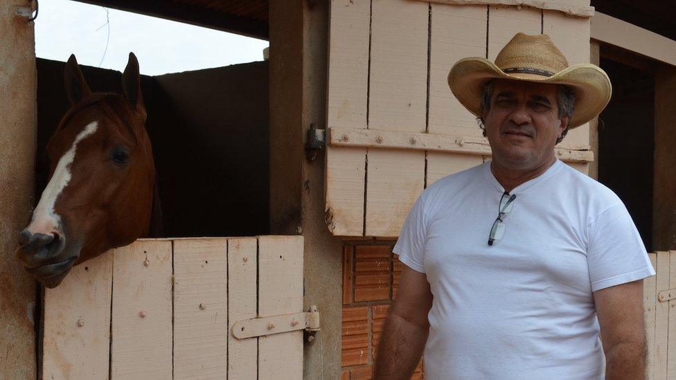 Gino Ferreira with horse 08 September 2015