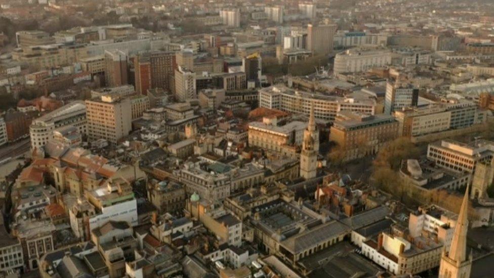 Aerial view of Bristol