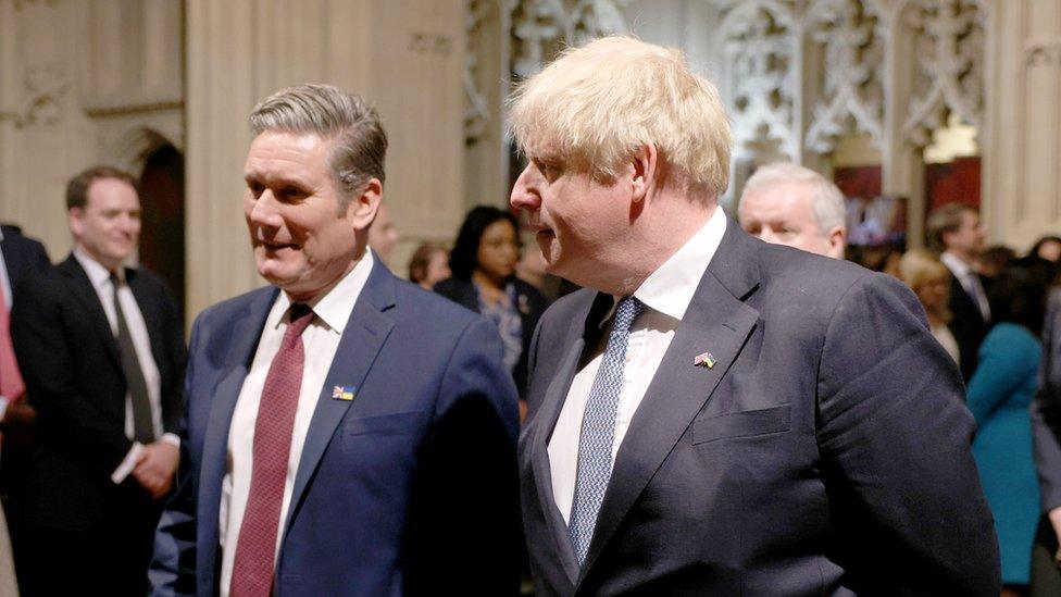 Sir Keir Starmer and Boris Johnson