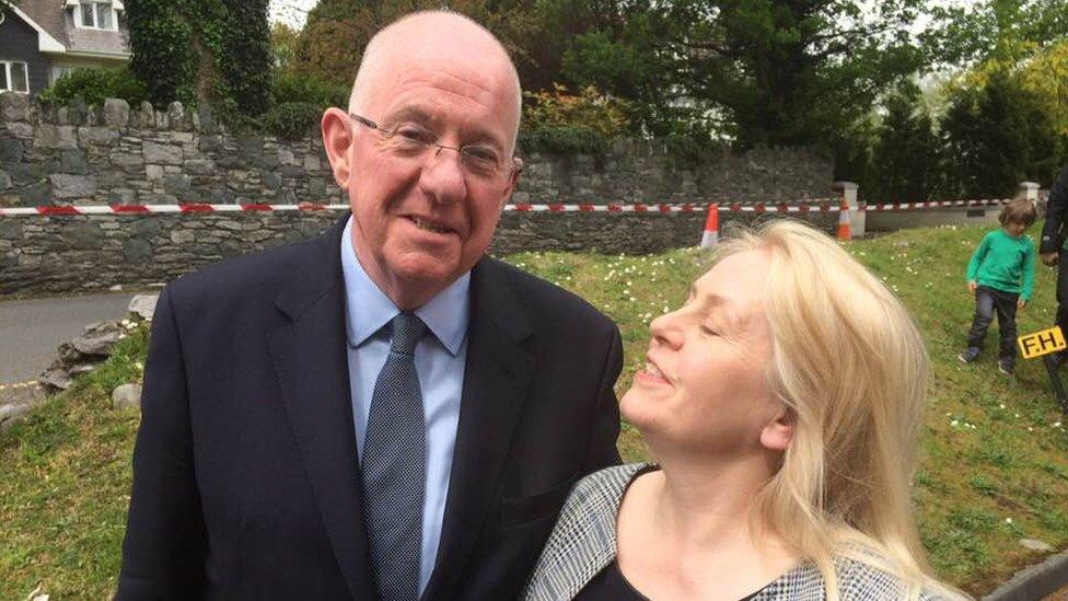 Laurie met Irish Justice Minister Charlie Flanagan during the citizenship ceremony