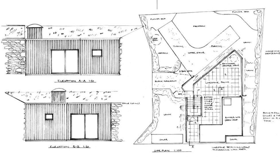 Detailed sketches of the plan for the conversion