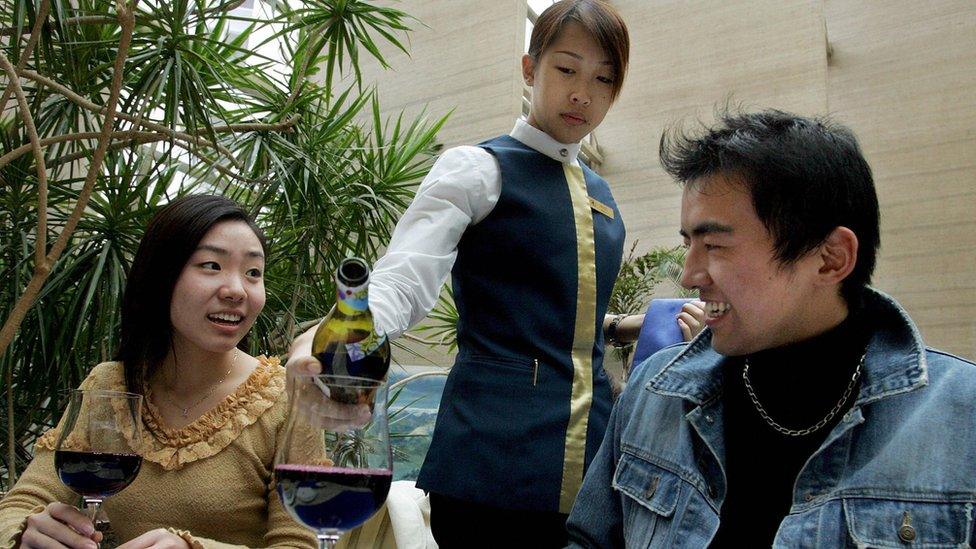 Chinese wine drinkers