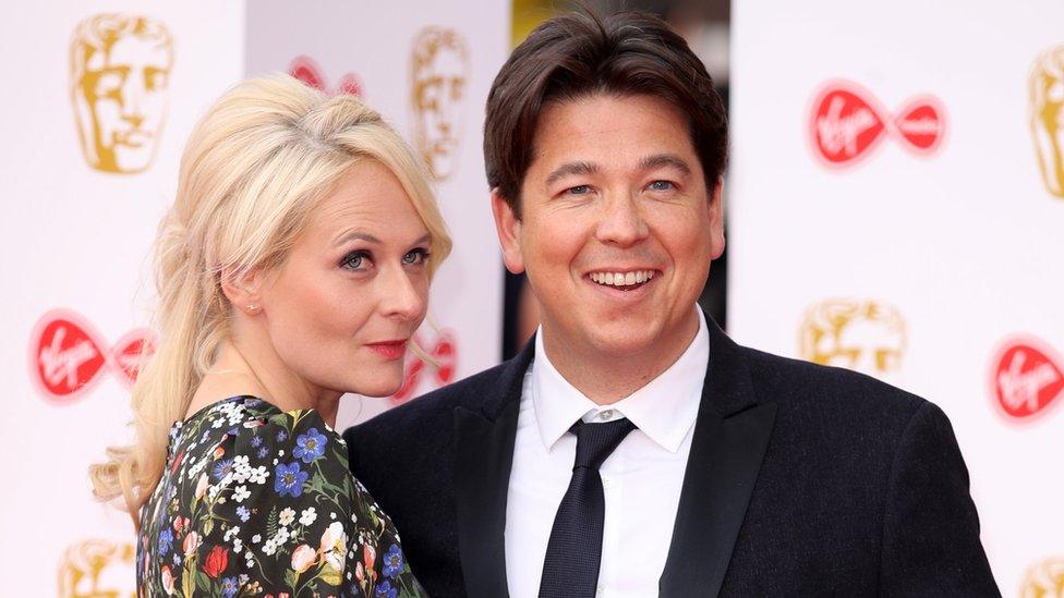 Michael McIntyre and his wife Kitty