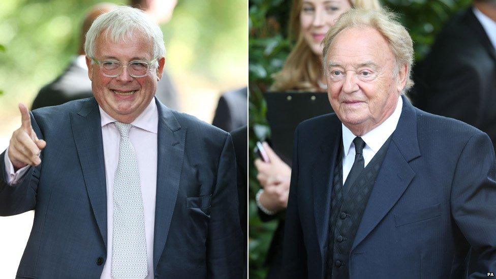 Christopher Biggins and Gerry Marsden