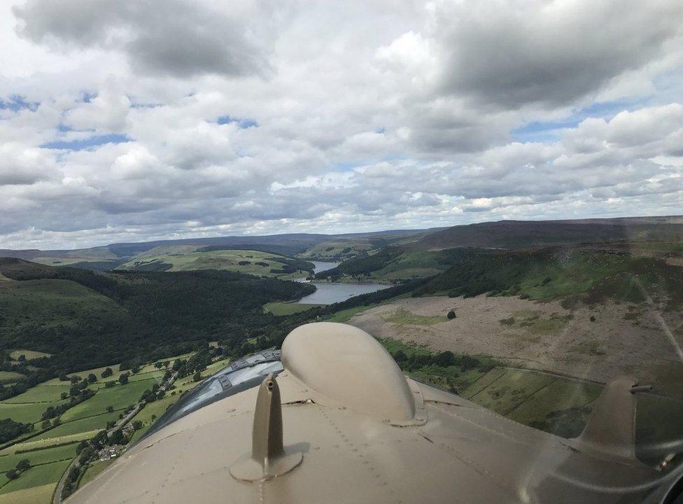 View from Lancaster bomber