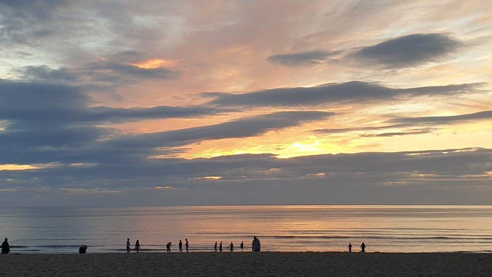 Swimmers at Tynemouth