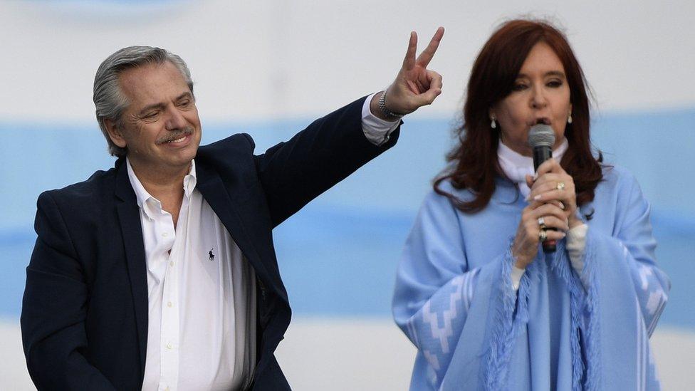 Alberto Fernandez and Cristina Fernandez de Kirchner