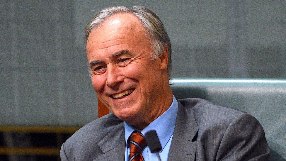 Conservative Liberal party MP John Alexander reacts as he sits in the House of Representatives in Australia"s Parliament House in Canberra, May 2, 2016