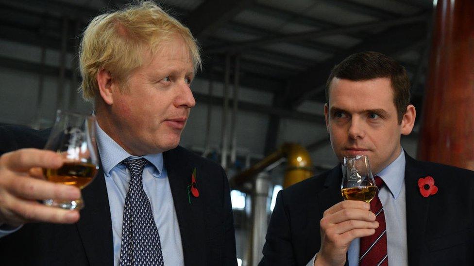 boris johnson and douglas ross