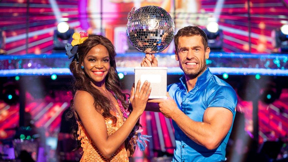 Oti Mabuse and Kelvin Fletcher winners of Strictl Come Dancing 2019