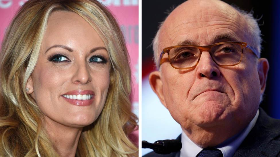 Stormy Daniels and Rudy Giuliani