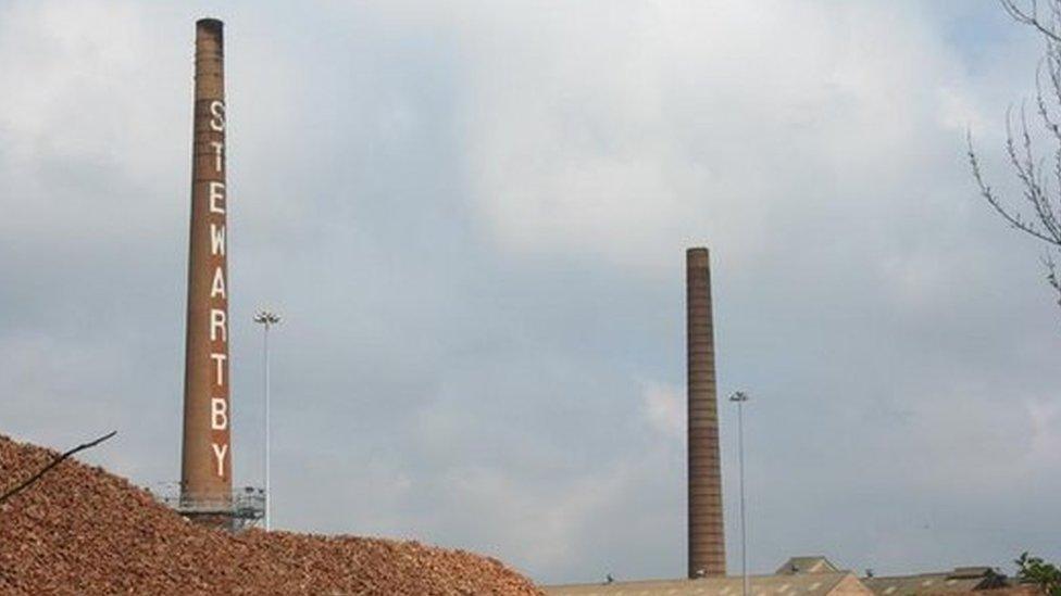 Stewartby chimneys