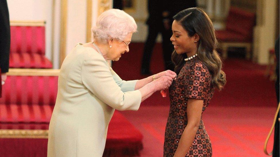 The Queen and Naomie Harris