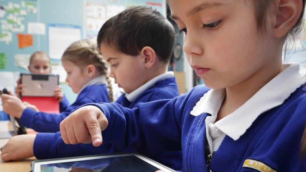 Children in a classroom