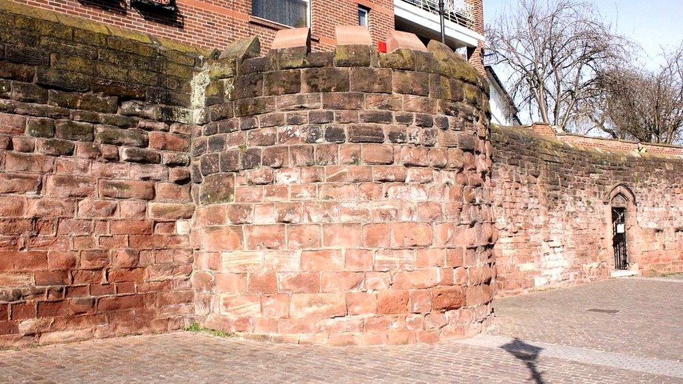 The Drum Tower, a prominent part of Chester's walls