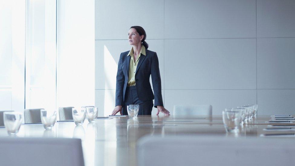 Businesswoman in boardroom