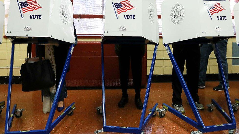 US voters cast their ballots in the November election.