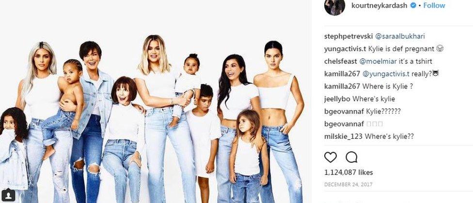 Day 24 Kardashian family Christmas photo