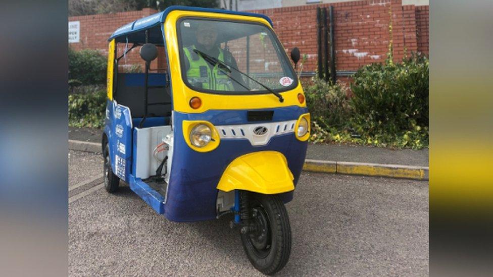 Gwent Police are using tuk-tuks in the fight against crime