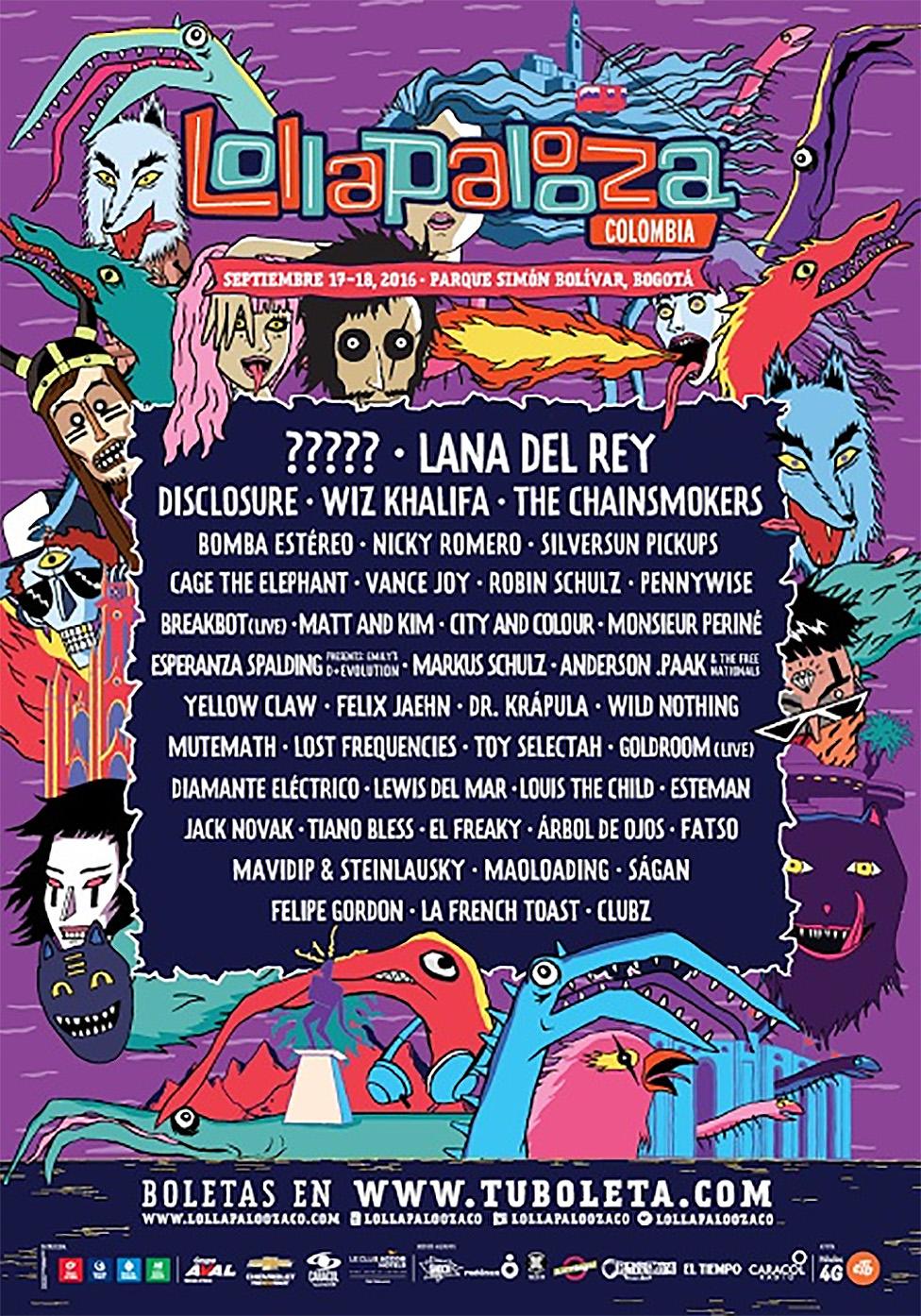 Lollapalooza line-up