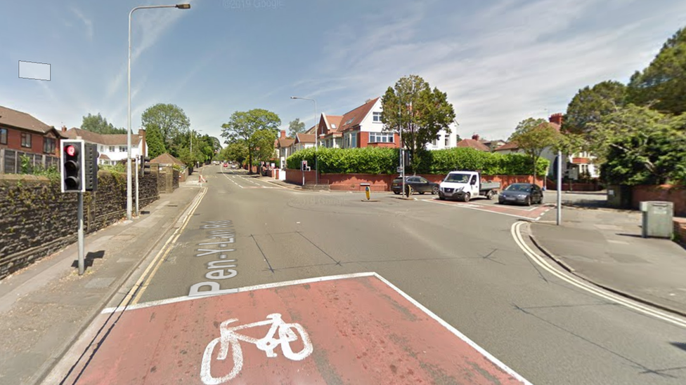 The junction of Penylan Road and Colchester Avenue in Cardiff