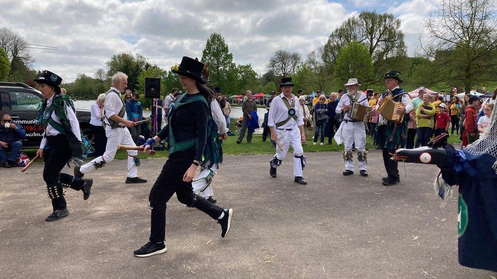 Morris dancers in Warminster