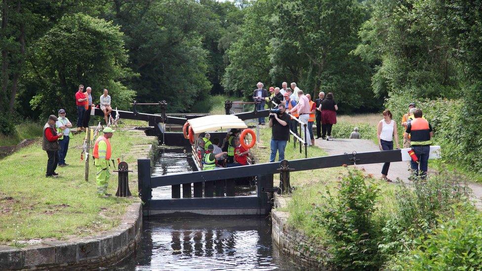 The canal will eventually be fully navigable