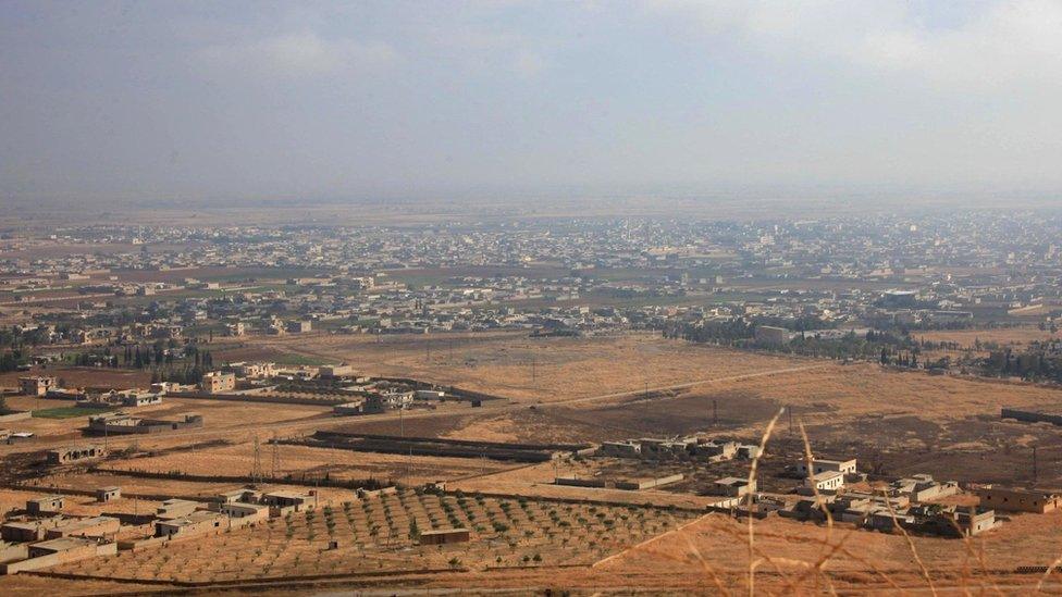 Syrian town of Safira, south-east of Aleppo (28 October 2015)