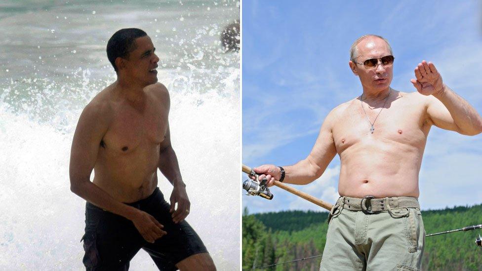 Barack Obama and Vladimir Putin