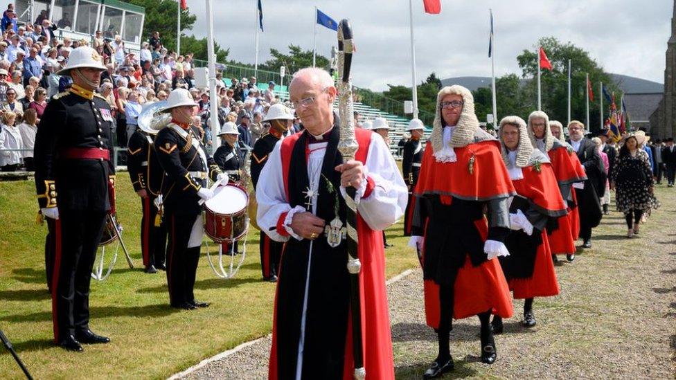 Bishop Peter Eagles at Tynwald