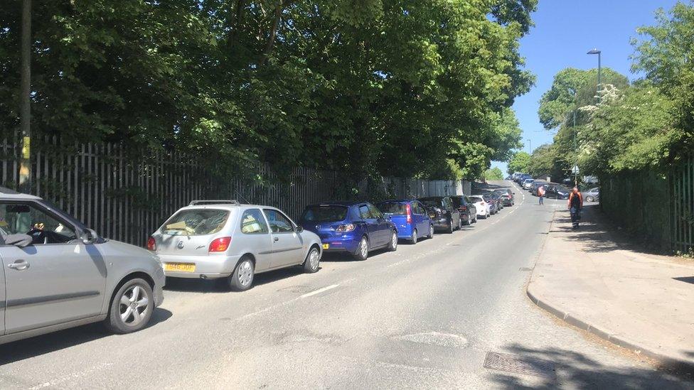 Queues at Lifford Lane in Birmingham