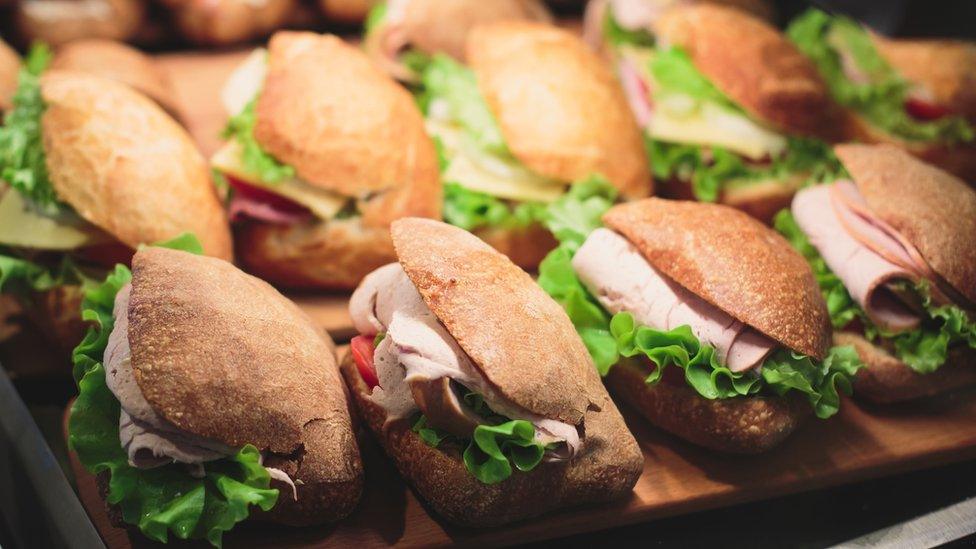 A selection of sandwiches