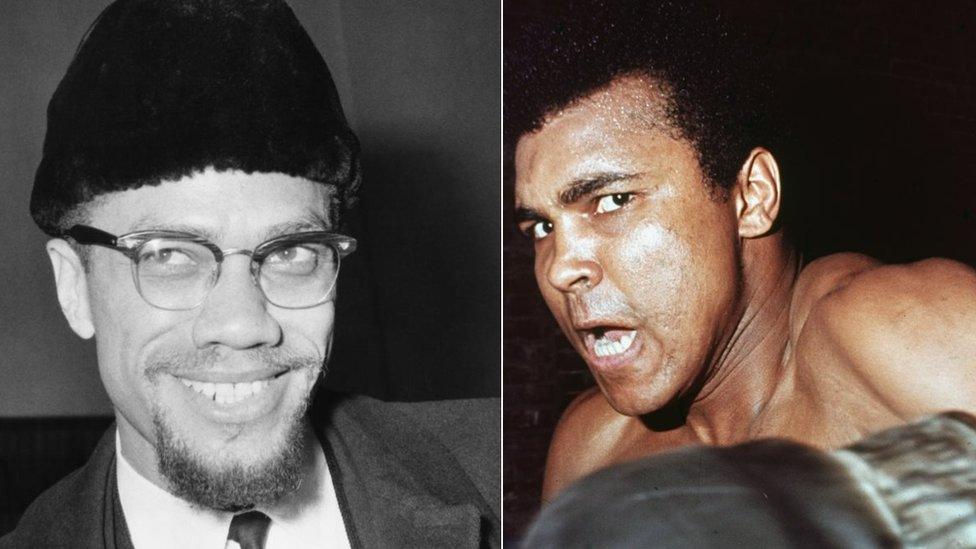 Malcolm X and Muhammad Ali