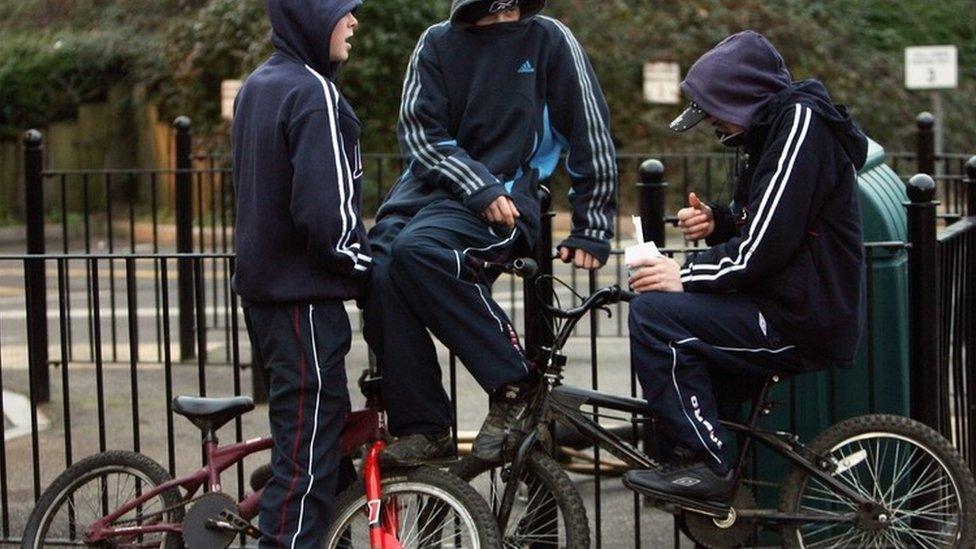 lads on bikes