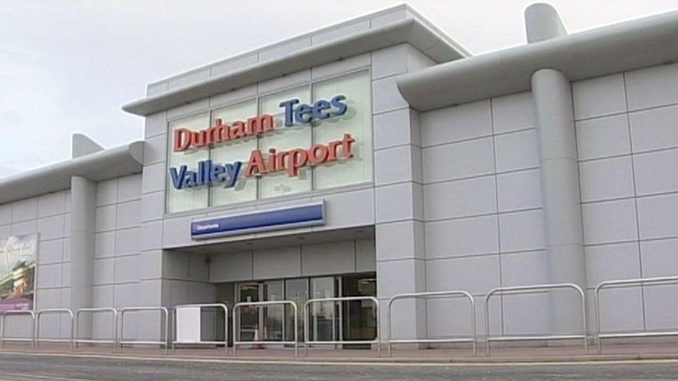 A link road at Durham Tees Valley Airport has been given permission