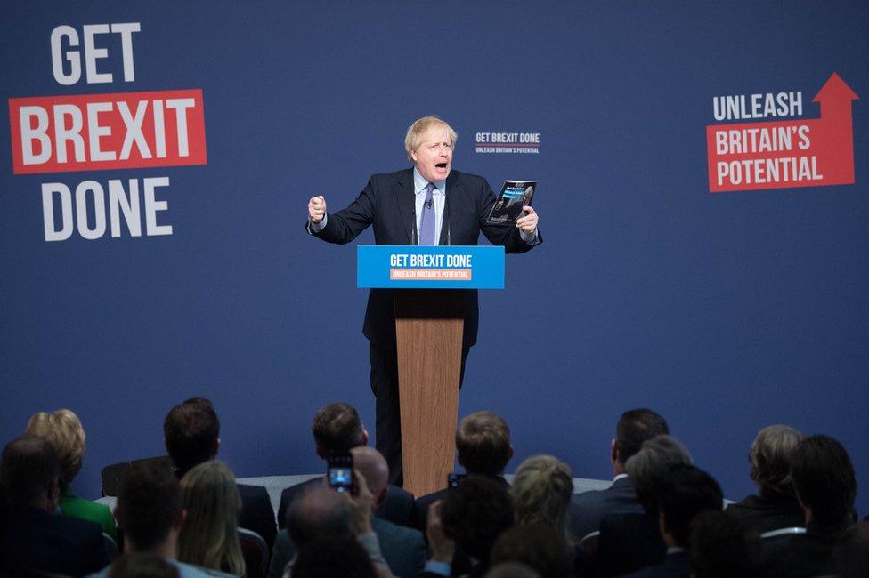 Boris Johnson has launched his party's manifesto